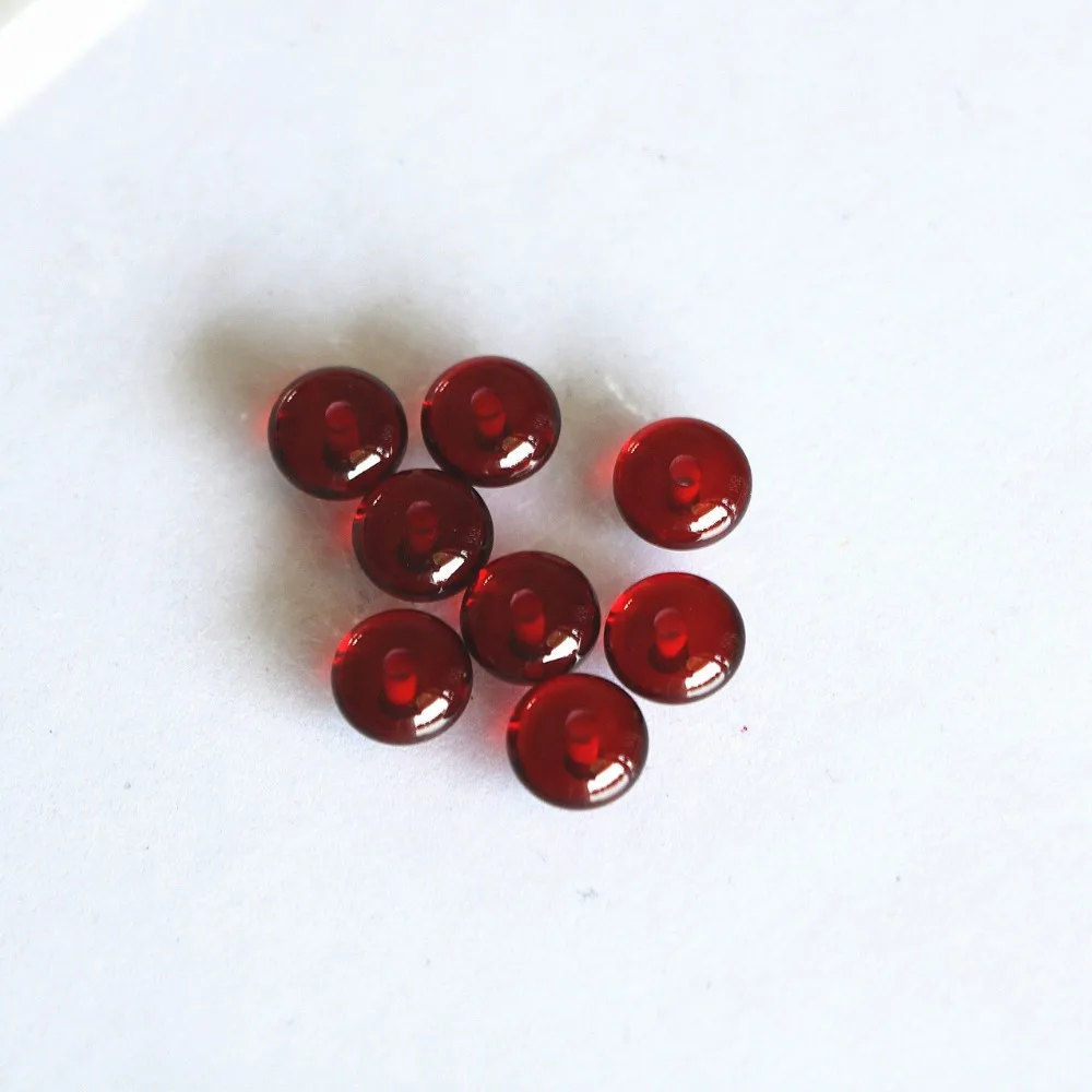 Темно-красный каучуковый пчелиный воск хит продаж прозрачные бусины 8х5мм Abacus