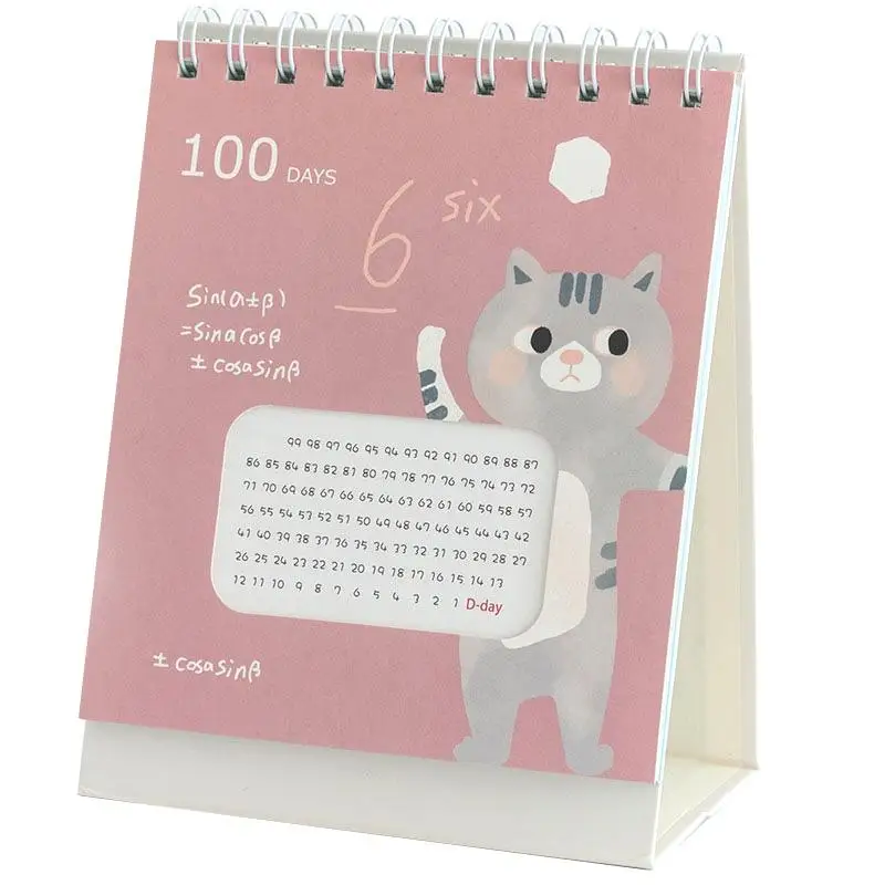 

MIRUI stationery college entrance examination countdown 100 days calendar creative notebook plan hand tear small table calendar