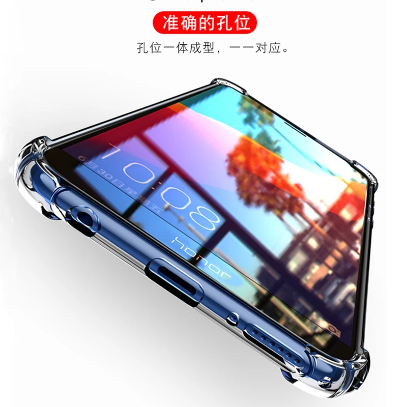 Ударопрочный прозрачный силиконовый чехол SIXEVE из ТПУ для Huawei P8 P9 P10 lite 2017 GR3 honor 8 9 Y3