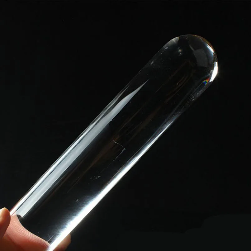 1 шт. огромный стеклянный пенис с кристаллами Анальная пробка секс игрушки