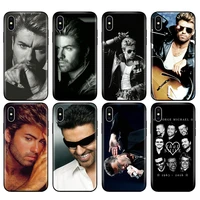 black tpu case for iphone 5 5s se 2020 6 6s 7 8 plus x 10 case silicone cover for iphone xr xs 11 pro max case george michael