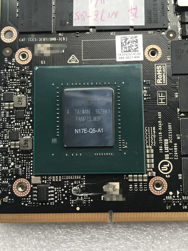 Видеокарта Quadro P5000 P5000M видеокарта с объемом памяти 16 Гб S/N:0324116261377 для ноутбука HP