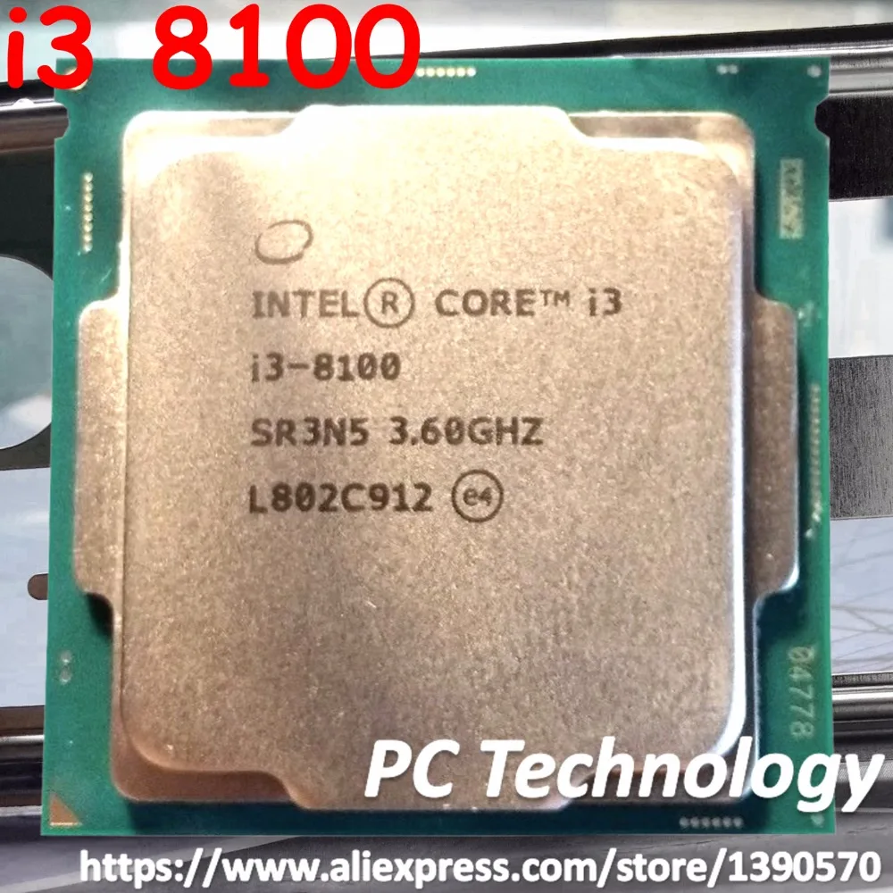 Новый (не используется) оригинальный процессор Intel Core i3 8 series I3 8100 3 6 ГГц м LGA1151 14 нм - Фото №1