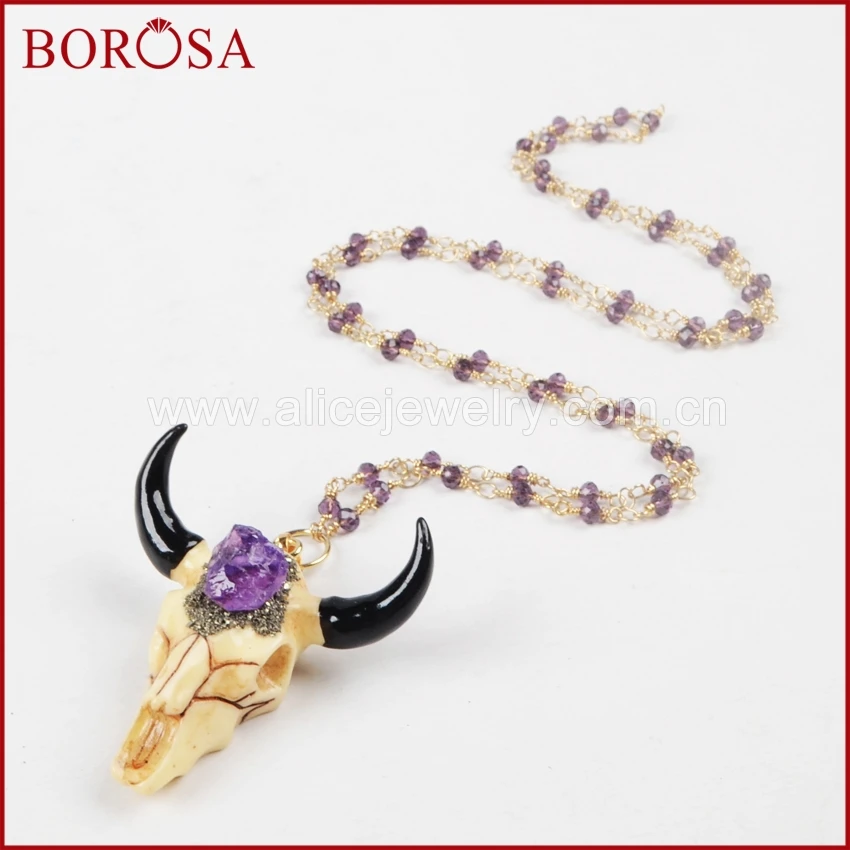 BOROSA Longhorn смолы рога крупного рогатого скота подвески и необработанных природных