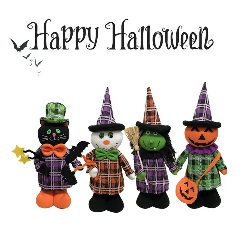 Тканевая кукла для Хэллоуина мультяшный белый призрак/ведьма/черная