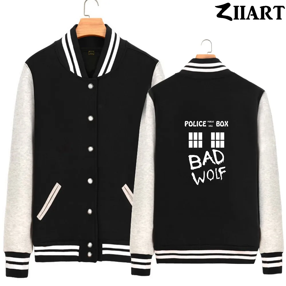 Полицейская шкатулка Bad Wolf TARDIS с окошком для вызова людей на молнии осень и зиму