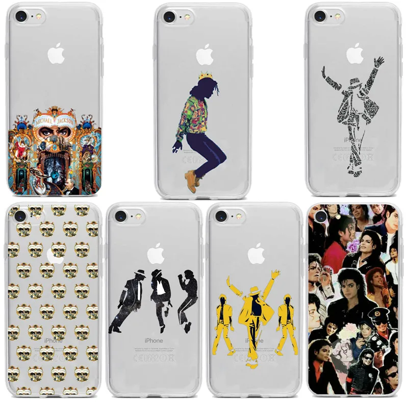 

MJ Michael jackson Fazer Transparente caso de Telefone para iphone 5 6 8 7 Plus X XR max 11 11PRO 11PROMAX cidade Capa Coque