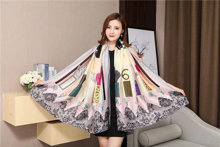 Зимний шелковый шарф роскошный бренд новинка 2019 из пашмины женские шарфы шали на