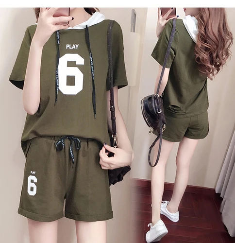 Офисный Женский пуловер с капюшоном комплект из двух предметов короткий шнурок