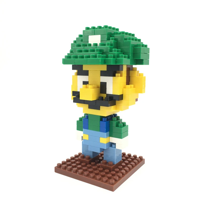LNO фигурки Большой размер diy HC Супер Марио Йоши модели nanoblock микроконструктор