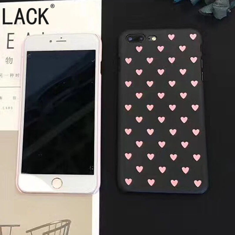 Отсутствие для iphone 6 милые любовь сердце телефонные чехлы Модные Ультратонкие