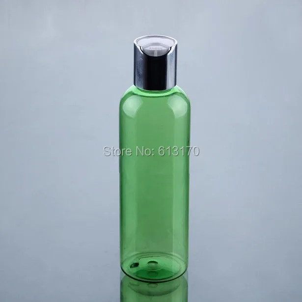 Бесплатная доставка 200 мл пустые бутылки для пресса серебряная крышка зеленая 200cc