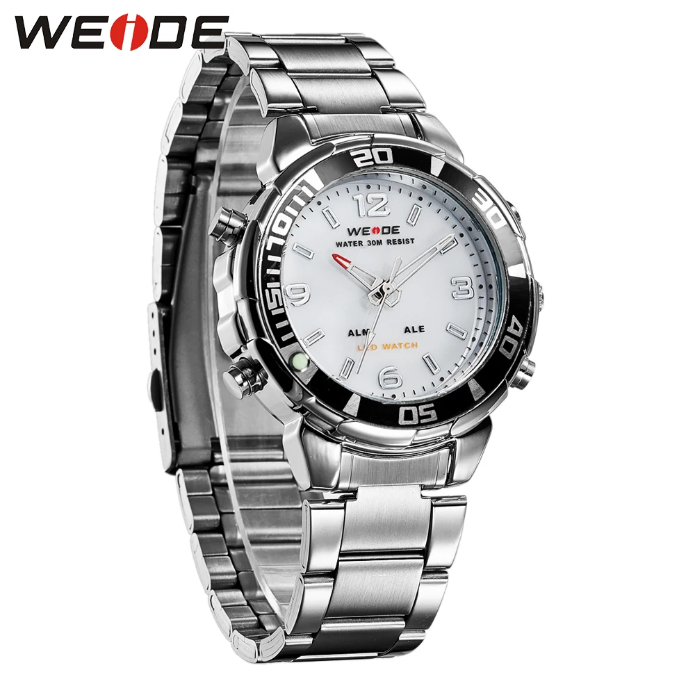 Новинка WEIDE мужские роскошные брендовые кварцевые военные армейские спортивные