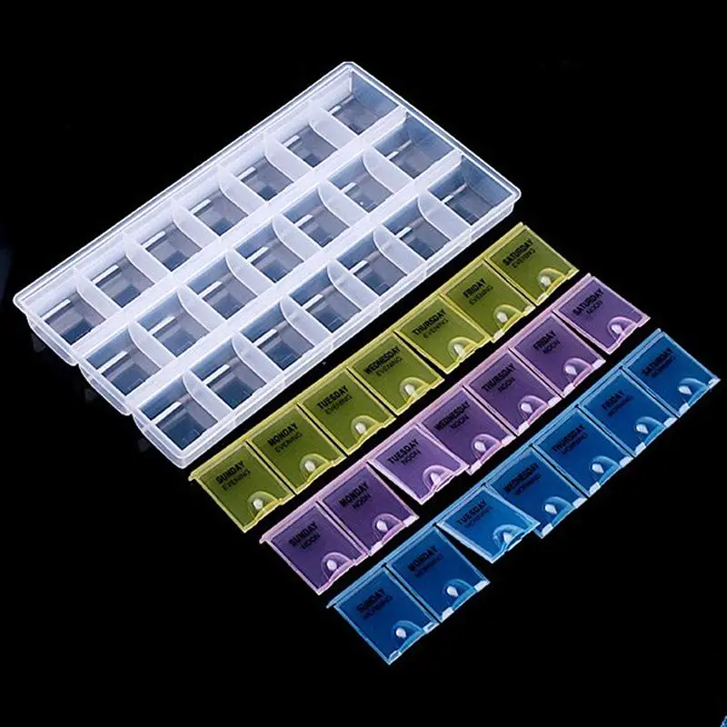 21 Cell DIY пластиковые украшения для дизайна ногтей блестящие стразы пустая коробка