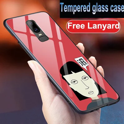 Жесткий чехол из закаленного стекла для Oneplus 6, чехлы с мультяшным влюбленным, чехол One plus 6, чехол Oneplus6 1+ 6, Защитные Чехлы A6000 Fundas - Цвет: A3