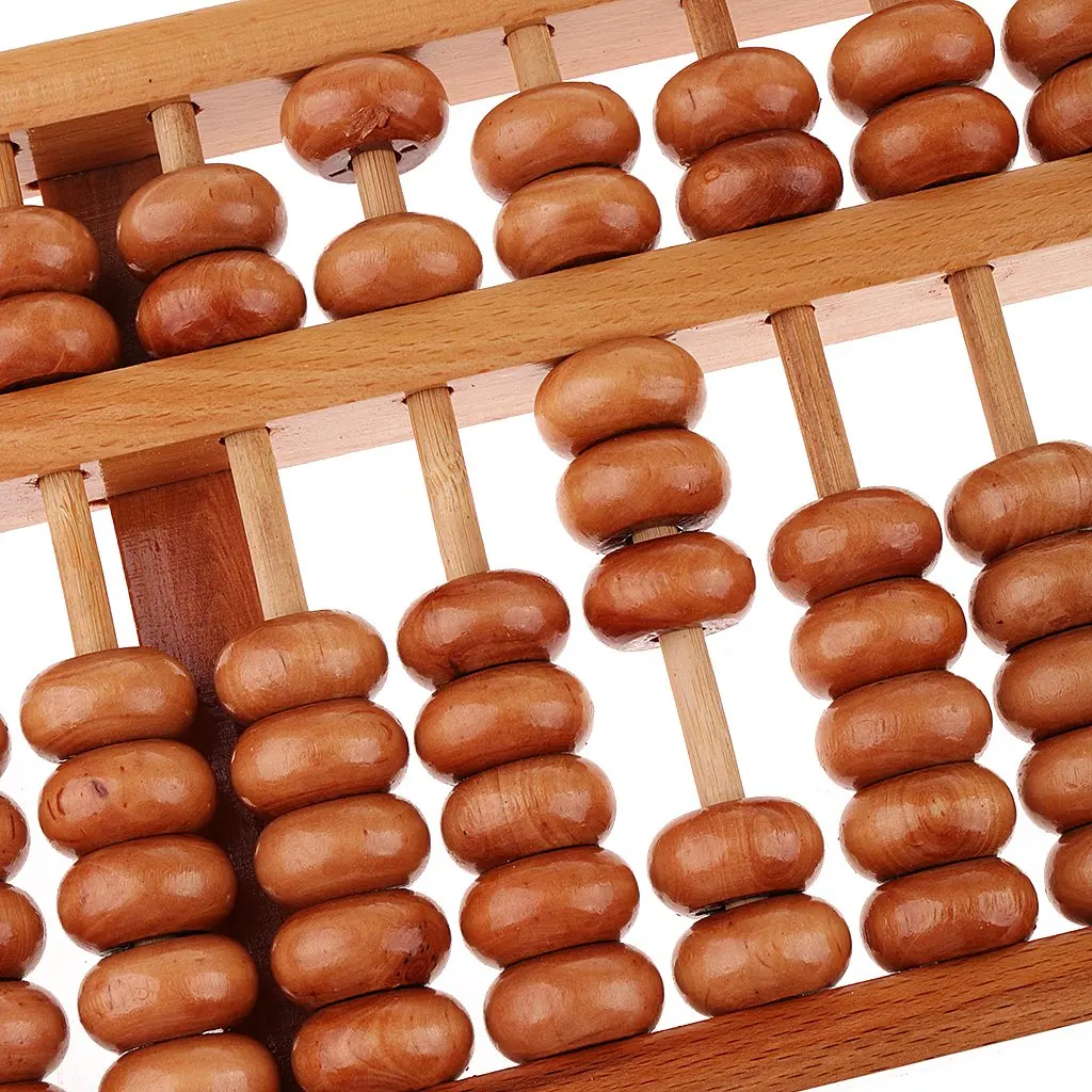 Деревянный 15 рядов китайский калькулятор Abacus арифметический расчетный