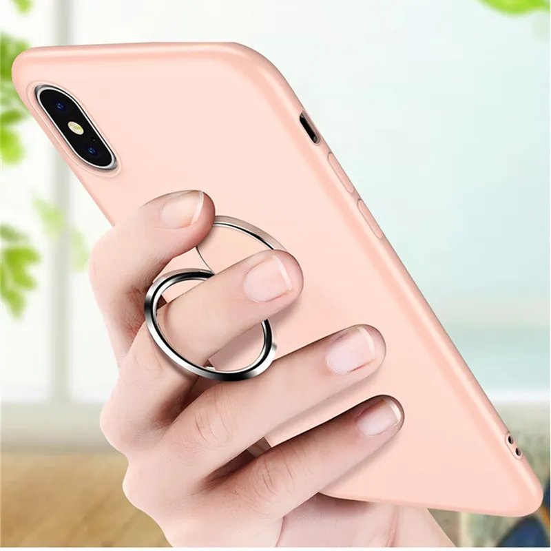 Жидкий силиконовый чехол для iPhone 7plus 6 6s 8 Plus Мягкий автомобильный Магнитный