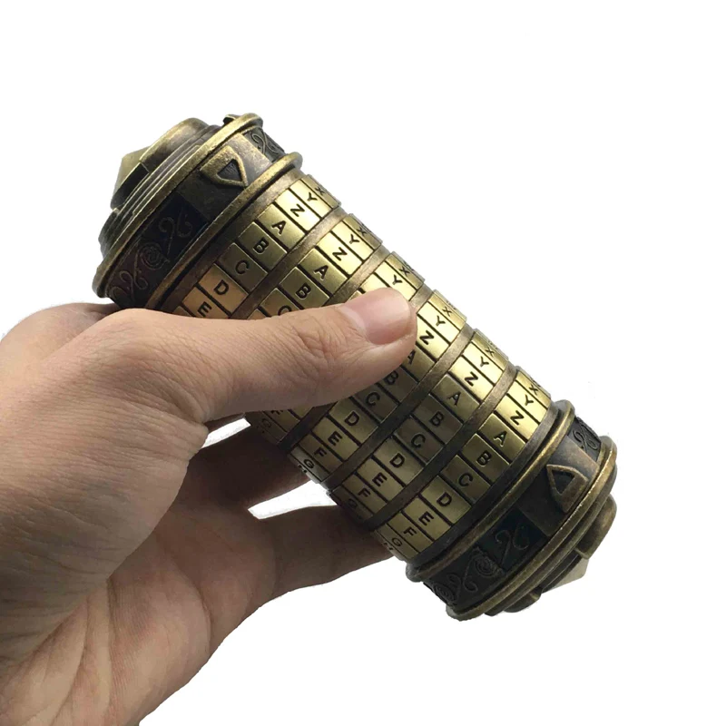Leonardo da Vinci код игрушки металлические замки-криптекс свадебные подарки подарок ко Дню Святого Валентина письмо пароль побега камерный реквизит