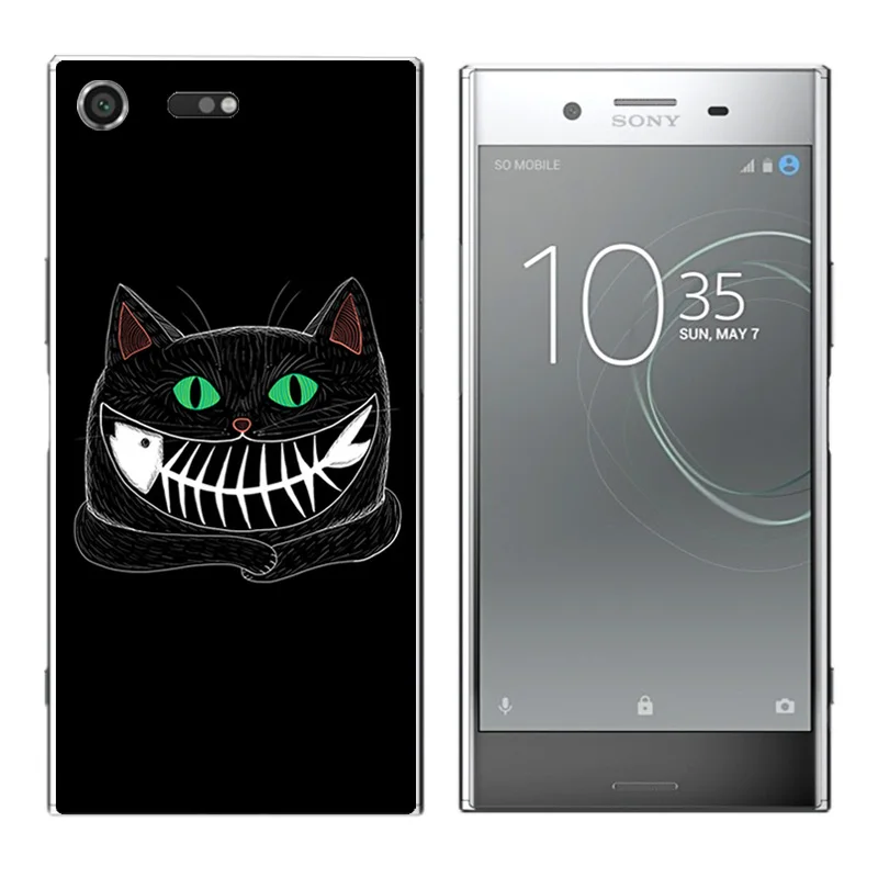 Новый чехол для Sony Xperia XZ Премиум мягкий ТПУ Золотой принт Premium G8141 G8142 задняя