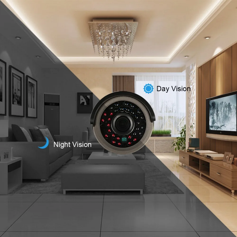 AHD CCTV камера 1080P 3,6 мм 2.0MP камера безопасности AHD 24 шт. ИК лампы ночного видения Водонепроницаемая камера наружного наблюдения