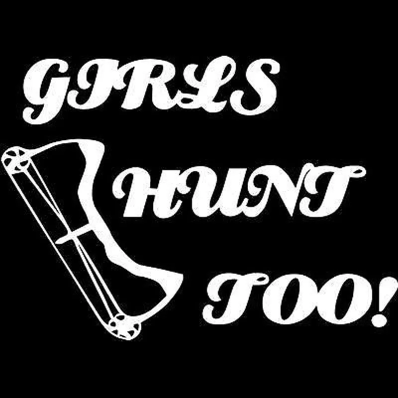 18x13 см Виниловая наклейка на автомобиль с изображением девушек охотничьих