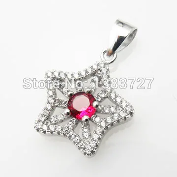 Sinlifu Most women love charm and beautiful 925 sterling silver cz jewelry single big stone pendant RSFY5521A-P | Украшения и