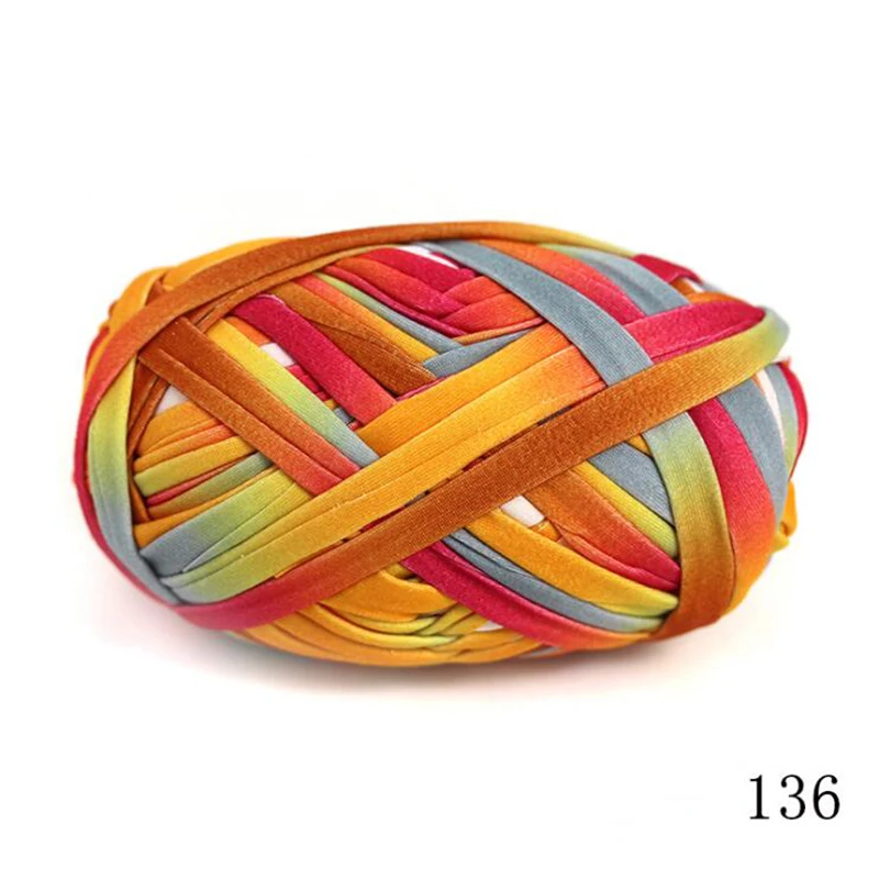 Мягкая и толстая пряжа из 100% полиэстера для вязания сумок/ковриков большая