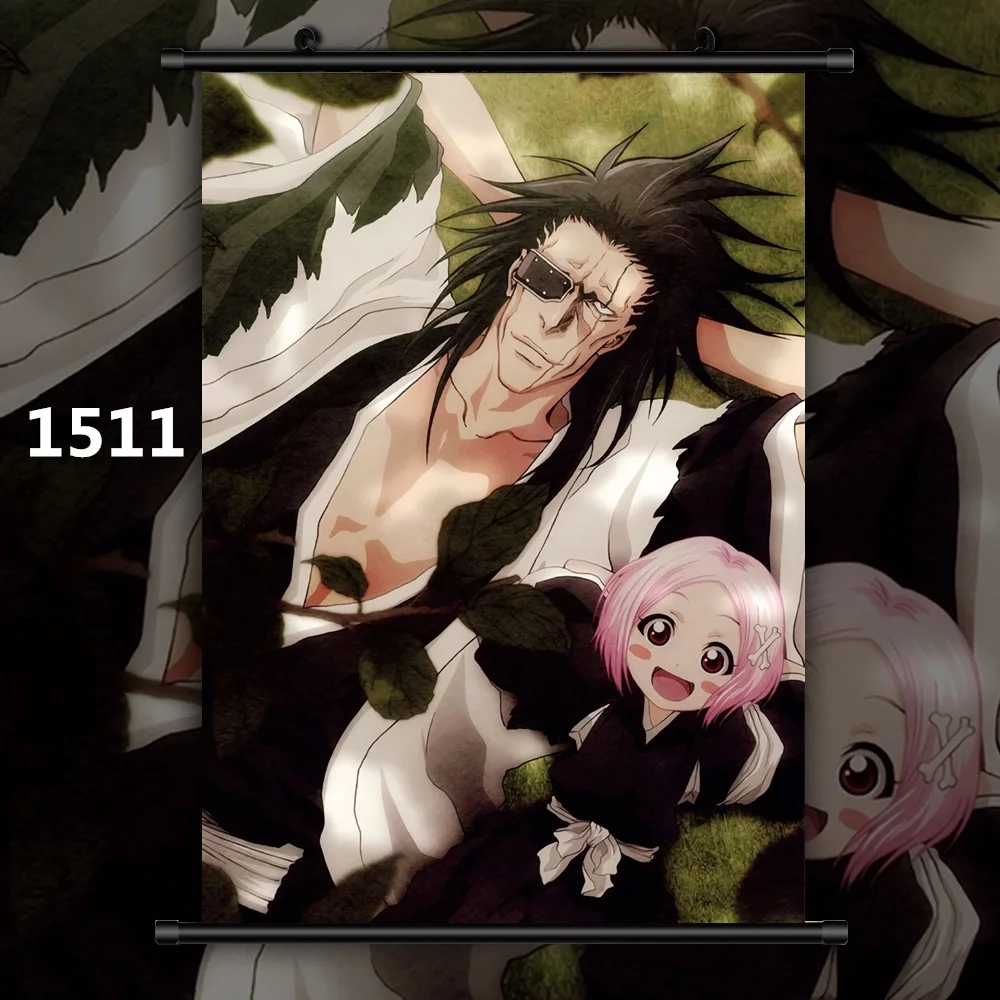 1511 Bleach коллекции Rukia Aizen Ichigo Renji Аниме Манга настенный плакат свиток F - Цвет: 1511