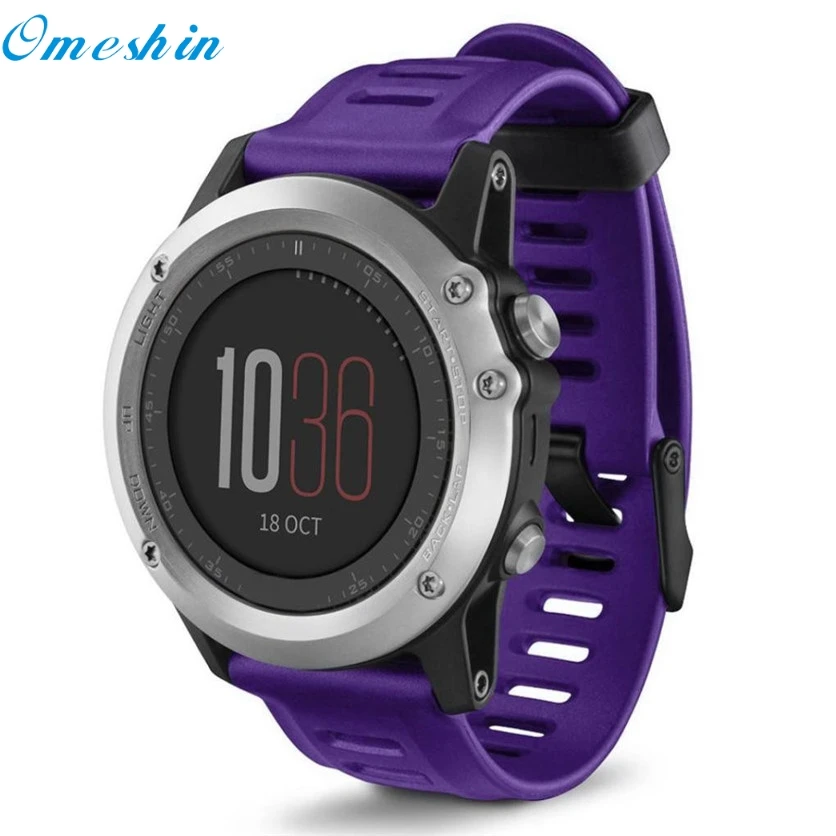 OMESHIN Factory Price Soft Silicone Strap Replacement Watch Band With Tools For Garmin Fenix 3 HR June23 Drop Shipping | Электроника