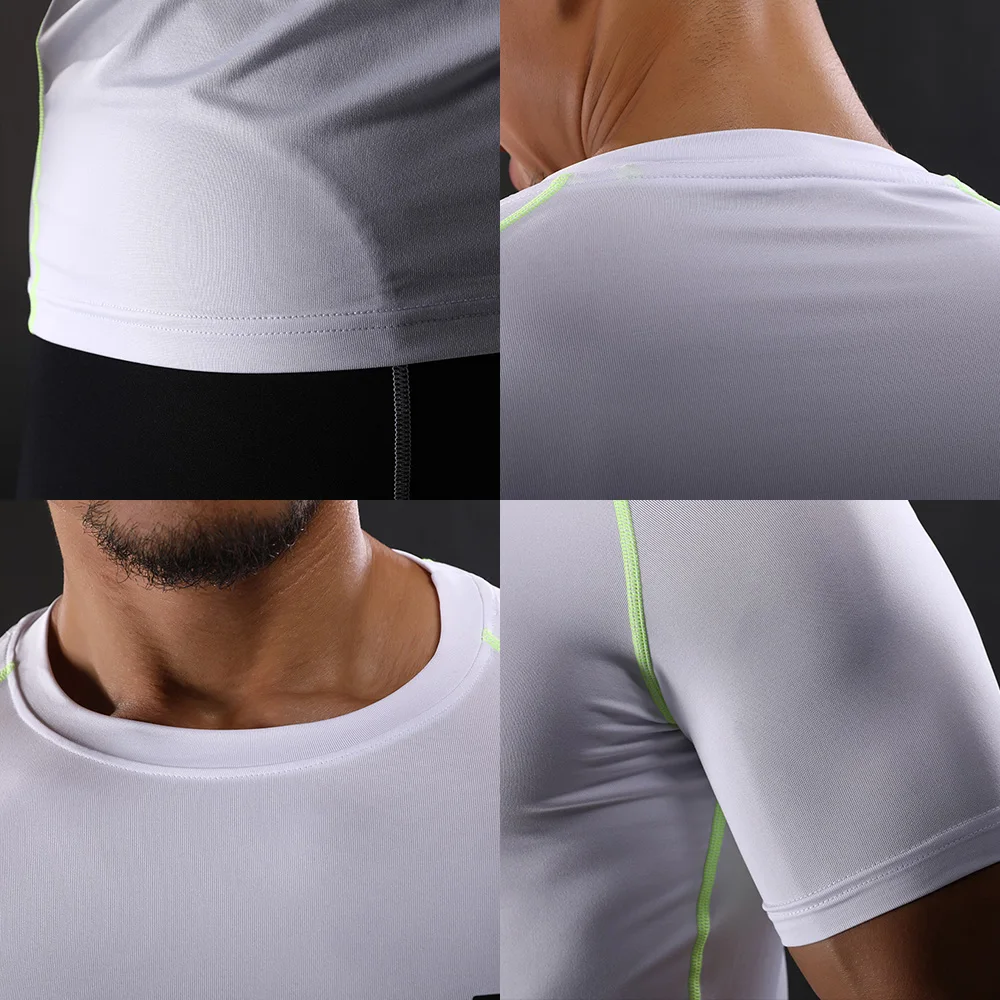 New Arrived Men Fashion Fitness Body Building Male Shirt Short Sleeves T-shirt 6 Colorful Clothing Soft Comfortable | Мужская одежда
