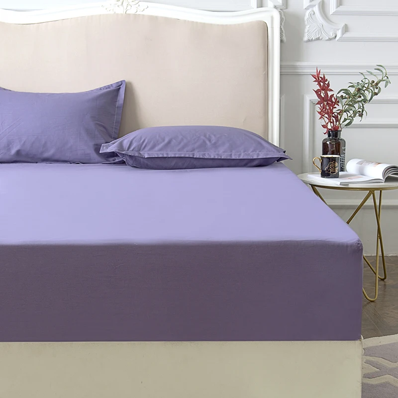Водонепроницаемая и дышащая простыня из 100% хлопка натяжная шелковые простыни