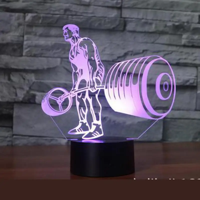 Новинка светодиодный 3d светильник Luminaria De Mesa ночник 7 цветов детский комнатный Usb