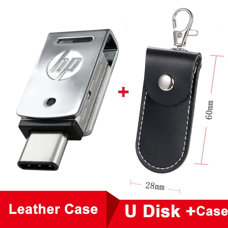 X5000m-W Plus Case Новое поступление HP usb флеш-накопитель 32 Гб 64 Гб 128 ГБ cle usb 128 go OTG Type C USB3.1 DIY логотип DJ музыкальная ручка-накопитель дропшиппинг - Цвет: X5000m-W Plus Case