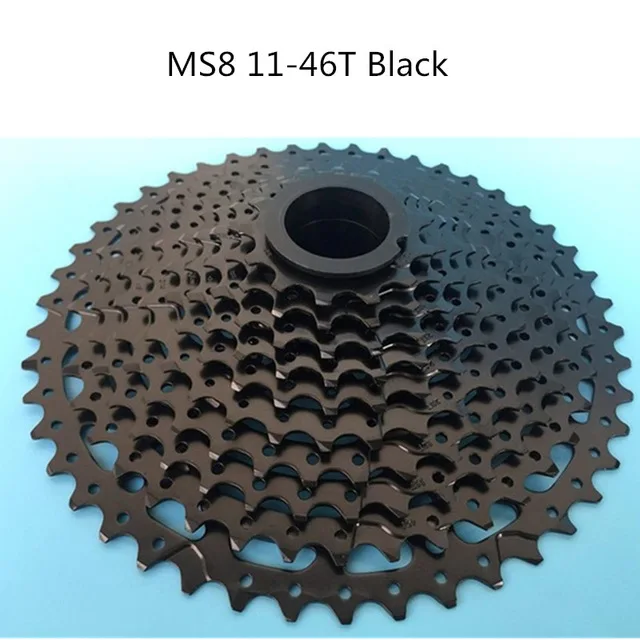 MS8 11 46T Black Original SunRace 11-speed cassette CSMS8 CSMX8 11-46T bicycle cassette flywheel for Shimano SRAM flywheel Sunrace 11-46 11s cass - Цвет: MS8 11 46T Black