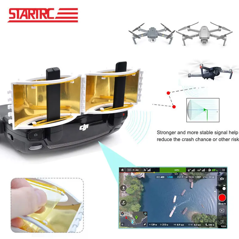 Контроллер дрона STARTRC DJI Mavic 2 усилитель сигнала расширитель диапазона складная