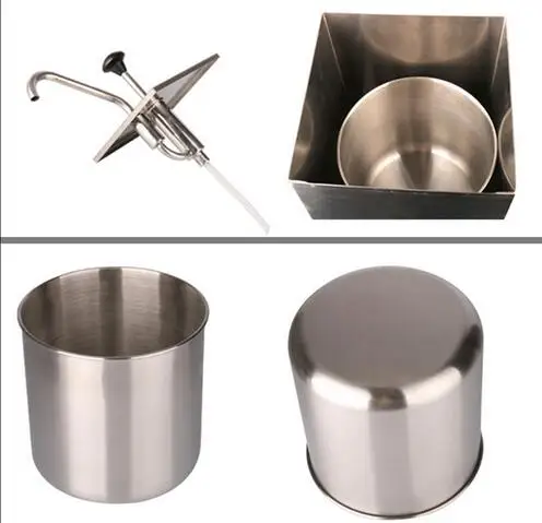 1 ковшовый диспенсер для соусов насос выдавливания приправ из нержавеющей