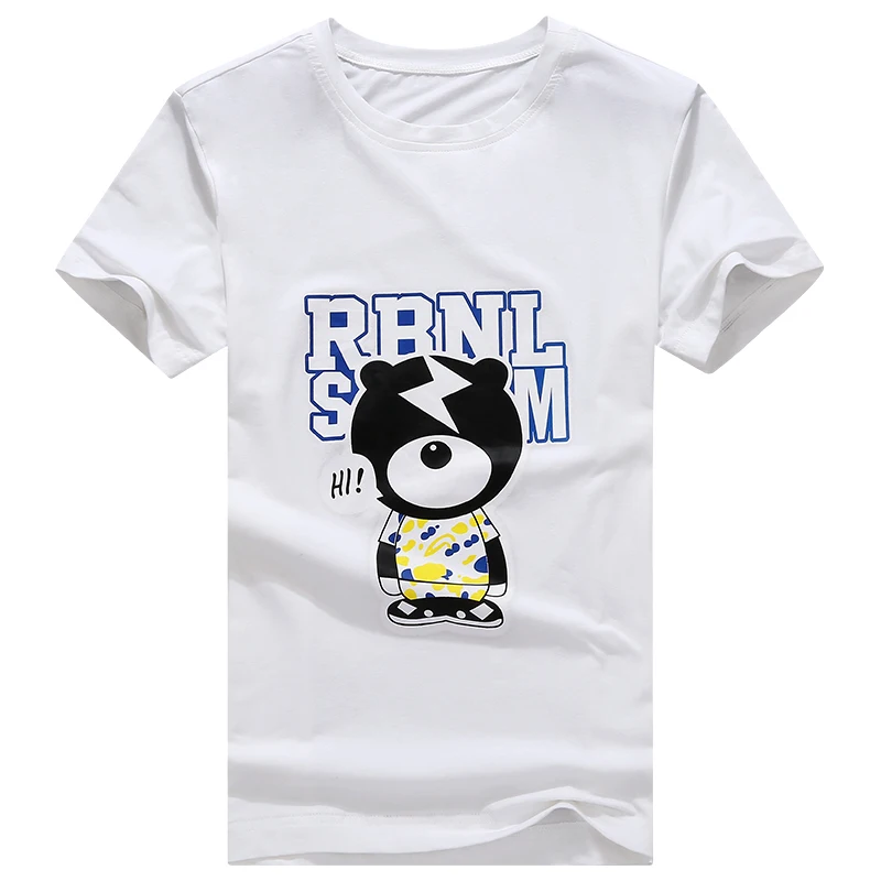 2017 Летний Стиль Майка Мужчины Мультфильм Печати Футболка С Коротким Рукавом о