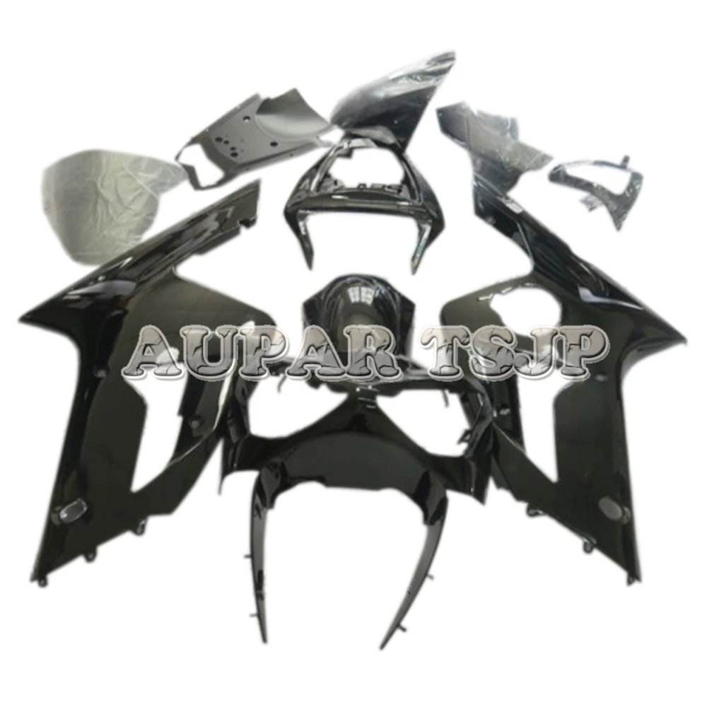 

Complete Black Motorcycles Fairings For Kawasaki ZX6R 2003 2004 ZX-636 03 04 ABS Injection Plastic Bodywork