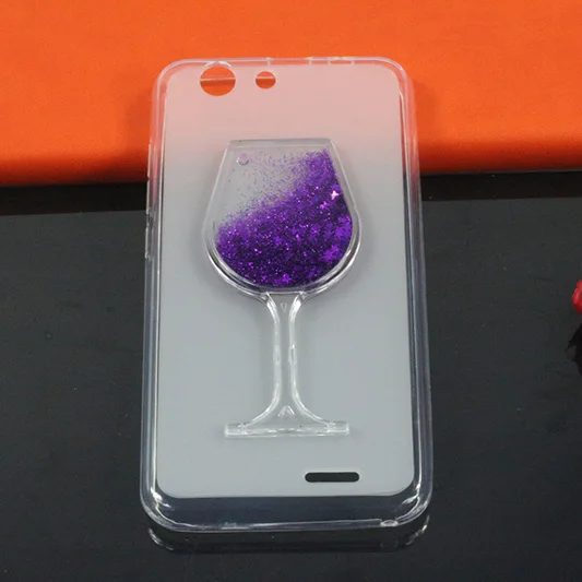 Мягкий ТПУ чехол для телефона Vertex impresse Lion 3g жидкость с блестками звезды зыбучие