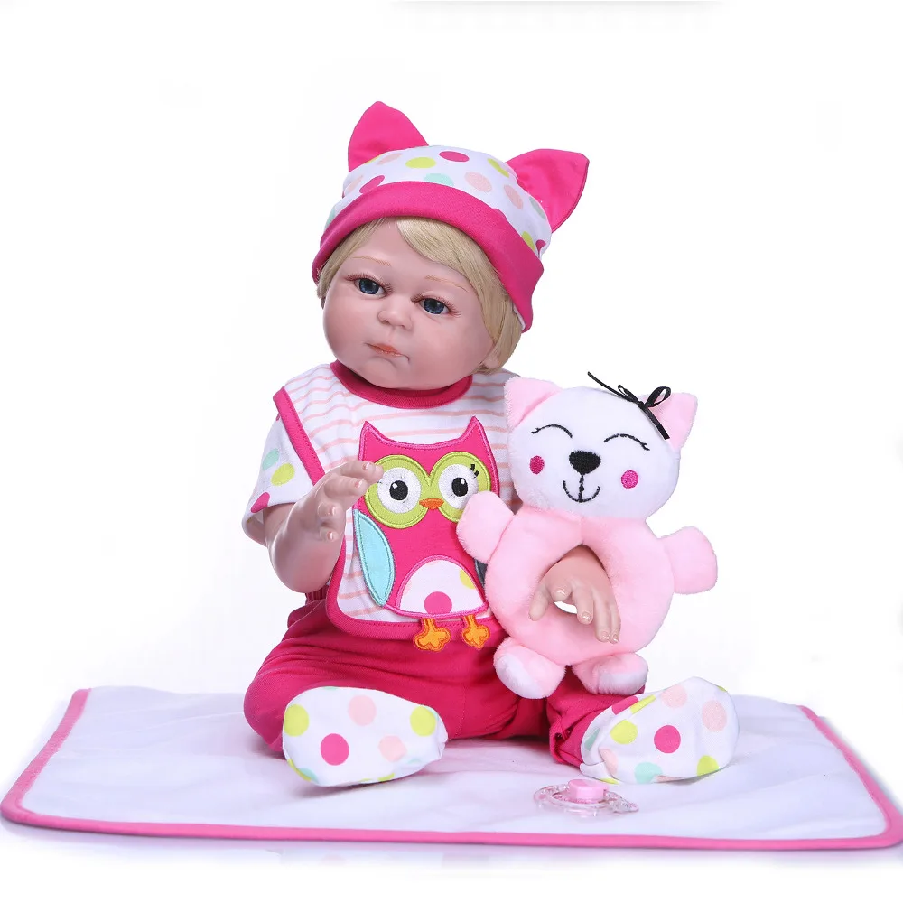 Nicery 20 дюймов 50 см кукла Bebe Reborn жесткая силиконовая игрушка для мальчиков и
