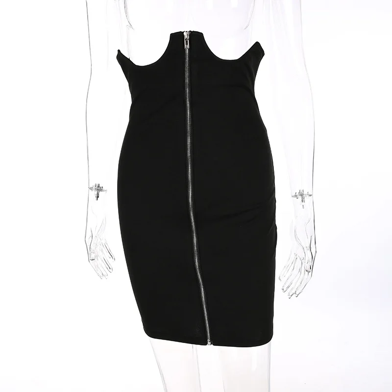 

Nice Spring Fashion Skirts Front Zipper Skinny Pencil Skirt Women Sexy Club Party Skirts Vogue Slim Hip Packaged Skirts