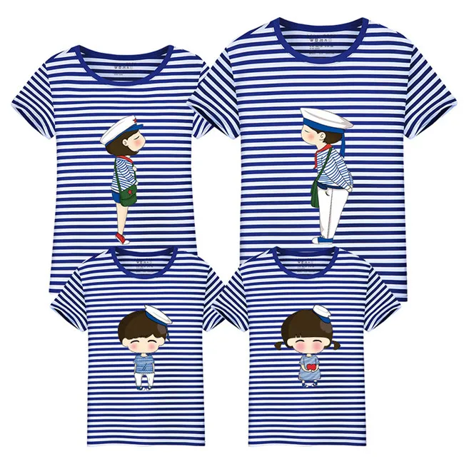 Одежда для всей семьи одежда футболка с короткими рукавами футболки маленьких