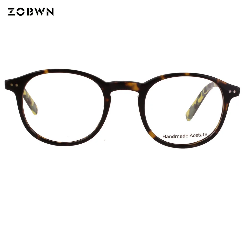 Женские винтажные очки ZOBWN круглые унисекс с оправой в винтажном стиле Oculos de grau