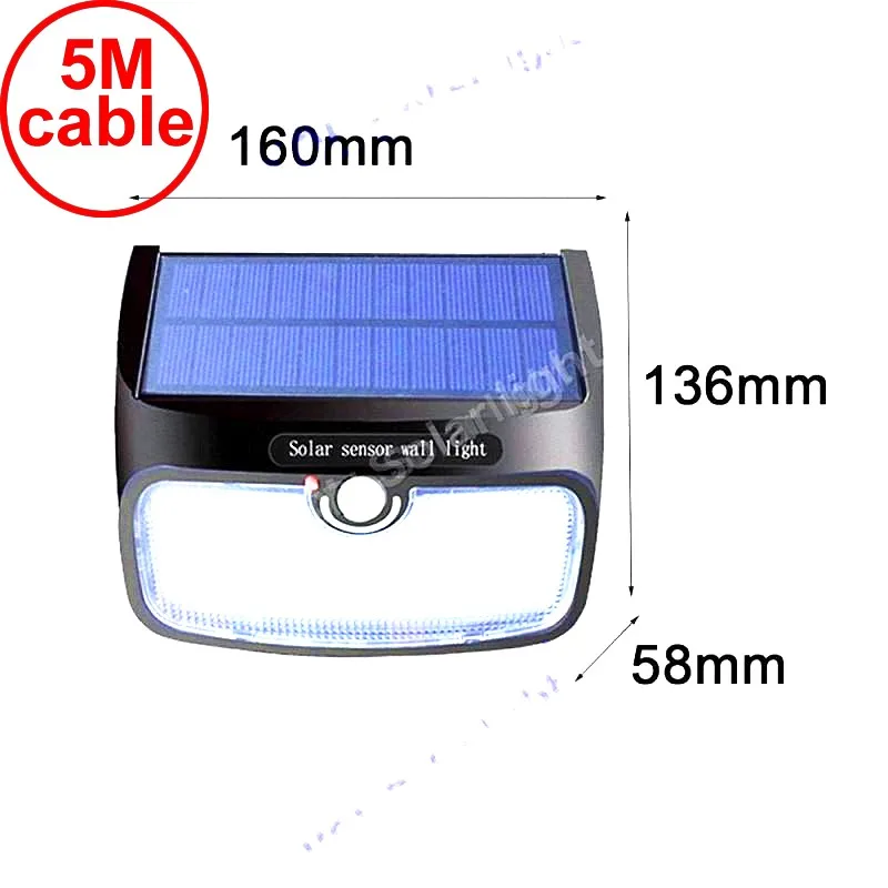 Сплит монтаж 48 LED 900lm Солнечный свет PIR + движение радар led Edison2011 светодиоды Pow s 5M