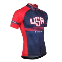 2018 summer usa cycling jersey men mountain bike shirt maillot ropa ciclismo racing bicycle clothes quick dry cycling clothing