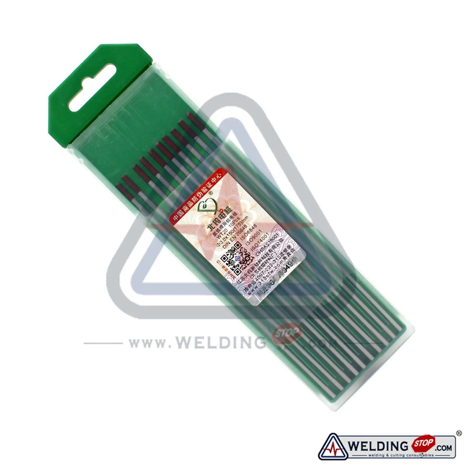 

WT20 TIG Welding Tungsten Electrode 2% Thoriated 3.0 X 150m Red PK/10