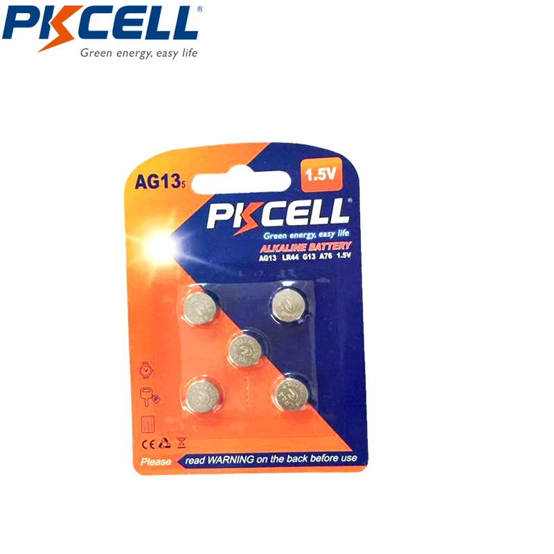50 шт. G13 AG13 LR44 инфракрасный термометр батареи PKCELL 1 5 V батарея 357A A76 303 SR44SW RW82 RW42