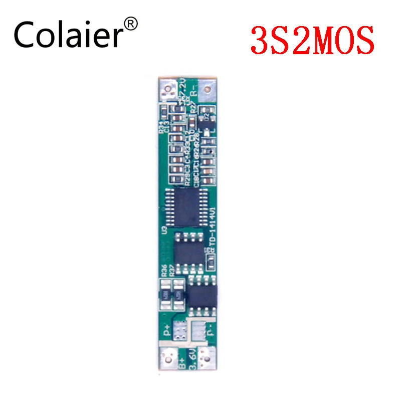 Печатная плата Colaier 3S 12 В 18650 10 А BMS 8 11 1 6 в защитная напряжения защита литий-ионной