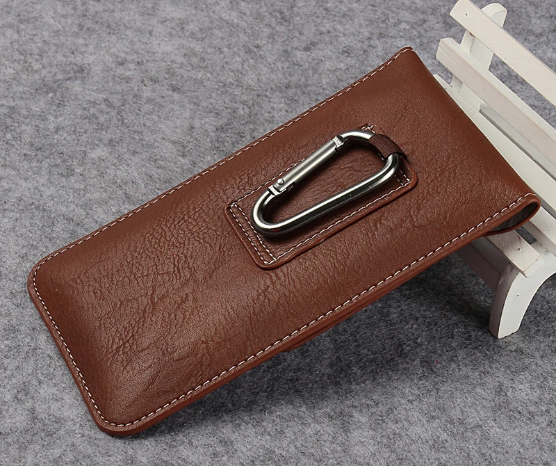 Кожаный чехол с застежкой-липучкой для ремня телефона HTC U11 + Life ZTE Blade Force/nubia Z17 lite