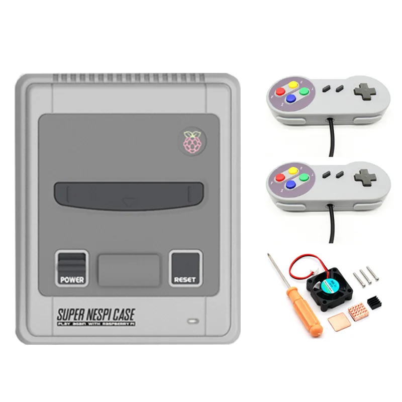 In Stock SUPERPI SNESPI Super NESPI Case Shutdown Functional POWER button Kit for Raspberry Pi 3 B+ 3/2B Demo Board Accessories |